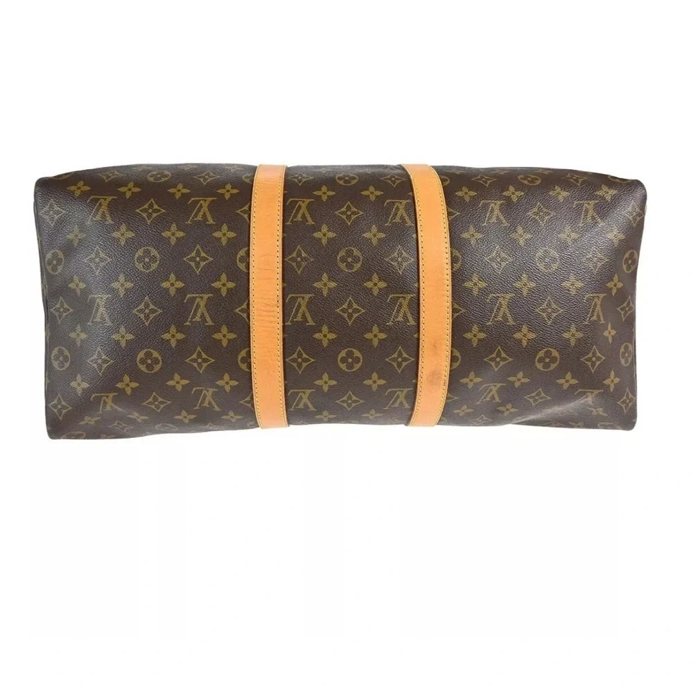 LOUIS VUITTON KEEPALL 50 TRAVEL DUFFEL MONOGRAM CANVAS Authentic